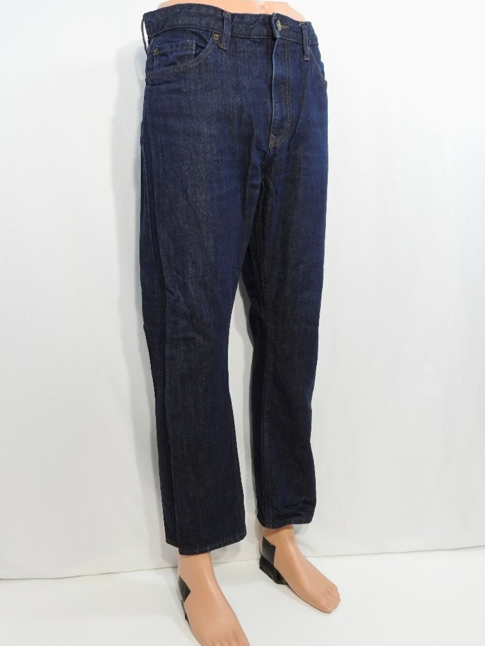 Banana Republic Sz 36x30 (37x28) Mens 100% Cotton Jeans Slim Straight Denim Dark